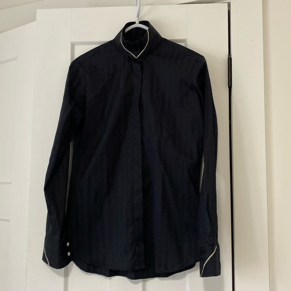 Brand new Marigold black & pewter hunt shirt with 2 collars